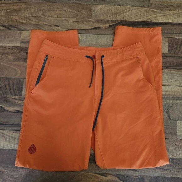 Stio Pants Mens CFS Orange Board Pants Size 32 Outdoor Athletic Athleisure Euc - Picture 1 of 13